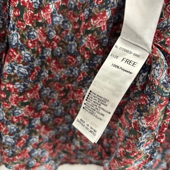 Moussy Women's Size F (One Size Fits Most) Multicolor Floral Long Sleeve Blouse - Picture 3 of 6